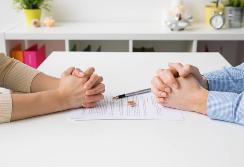 Family law attorney helping with contested divorce